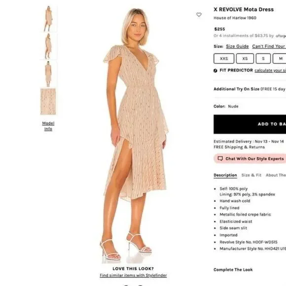 REVOLVE x House of Harlow Mota Dress Size XS NEW NWT - Picture 10 of 12